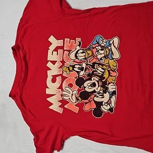 Red Mickey Mouse Tshirt